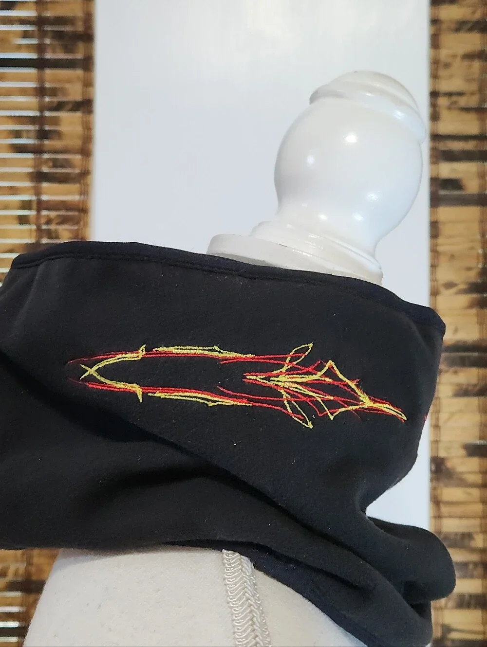 Vintage Harley-Davidson Black Fleece Neck Gaiter Scarf